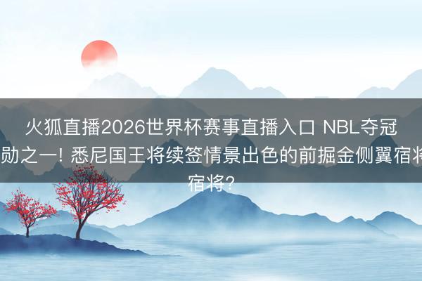 火狐直播2026世界杯赛事直播入口 NBL夺冠元勋之一! 悉尼国王将续签情景出色的前掘金侧翼宿将?